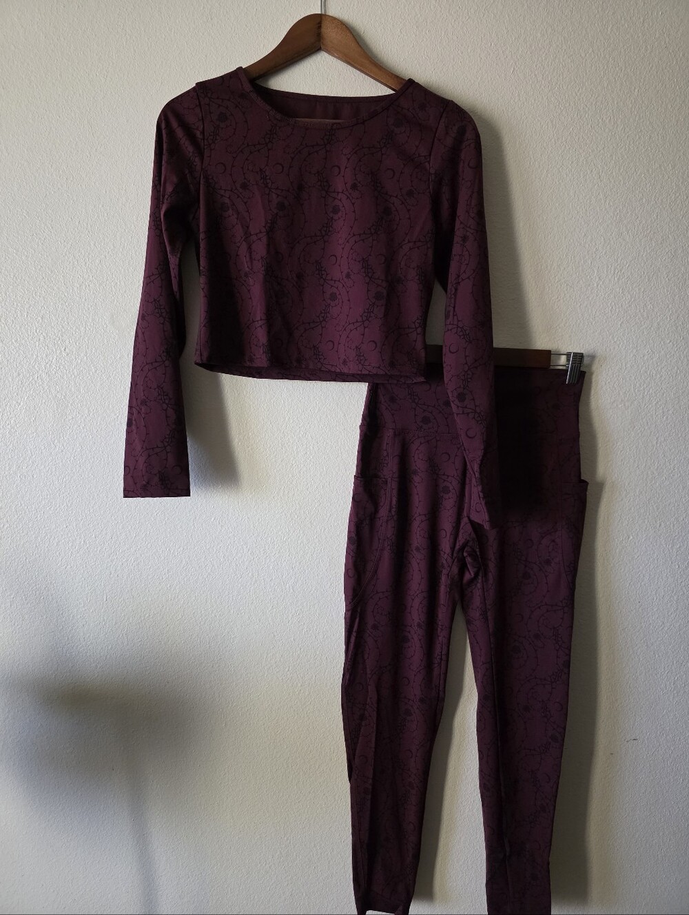Disturbia Rosethorn Floral Print Athleisure Sports Set - Picture 7 of 12